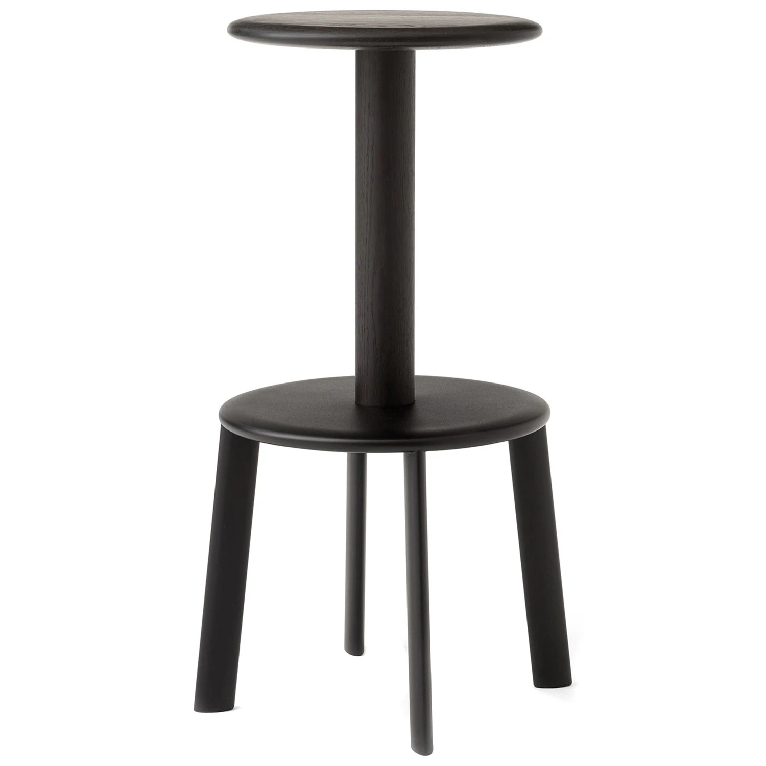 &Tradition Massif Av40 Barstol 75 Cm M&ouml;rkbetsad Ek / Warm Black - Barstolar Massiv Ek Svart - 137913