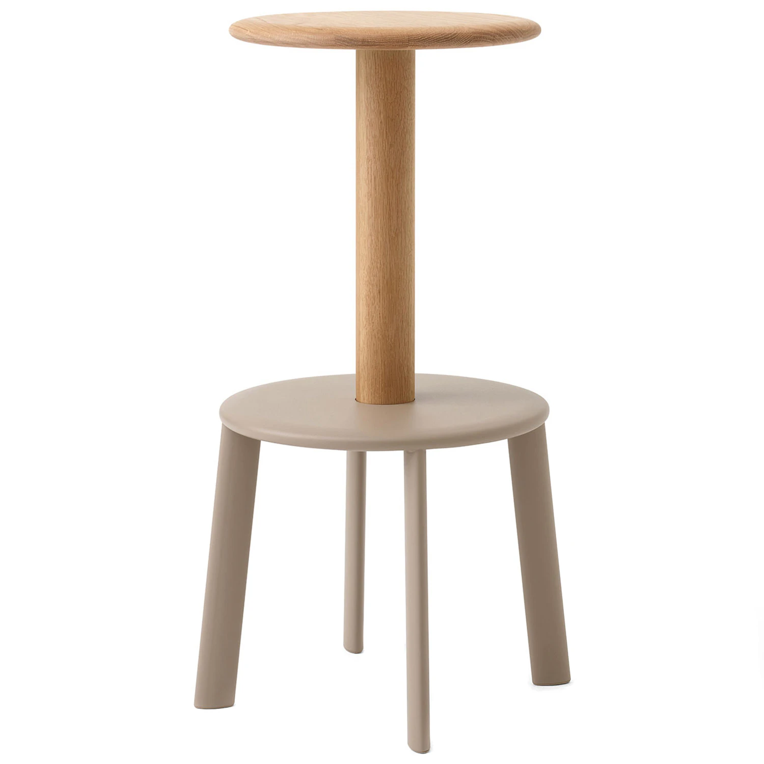 &Tradition Massif Av40 Barstol 75 Cm Ek / Gr&aring;beige - Barstolar Massiv Ek - 137912