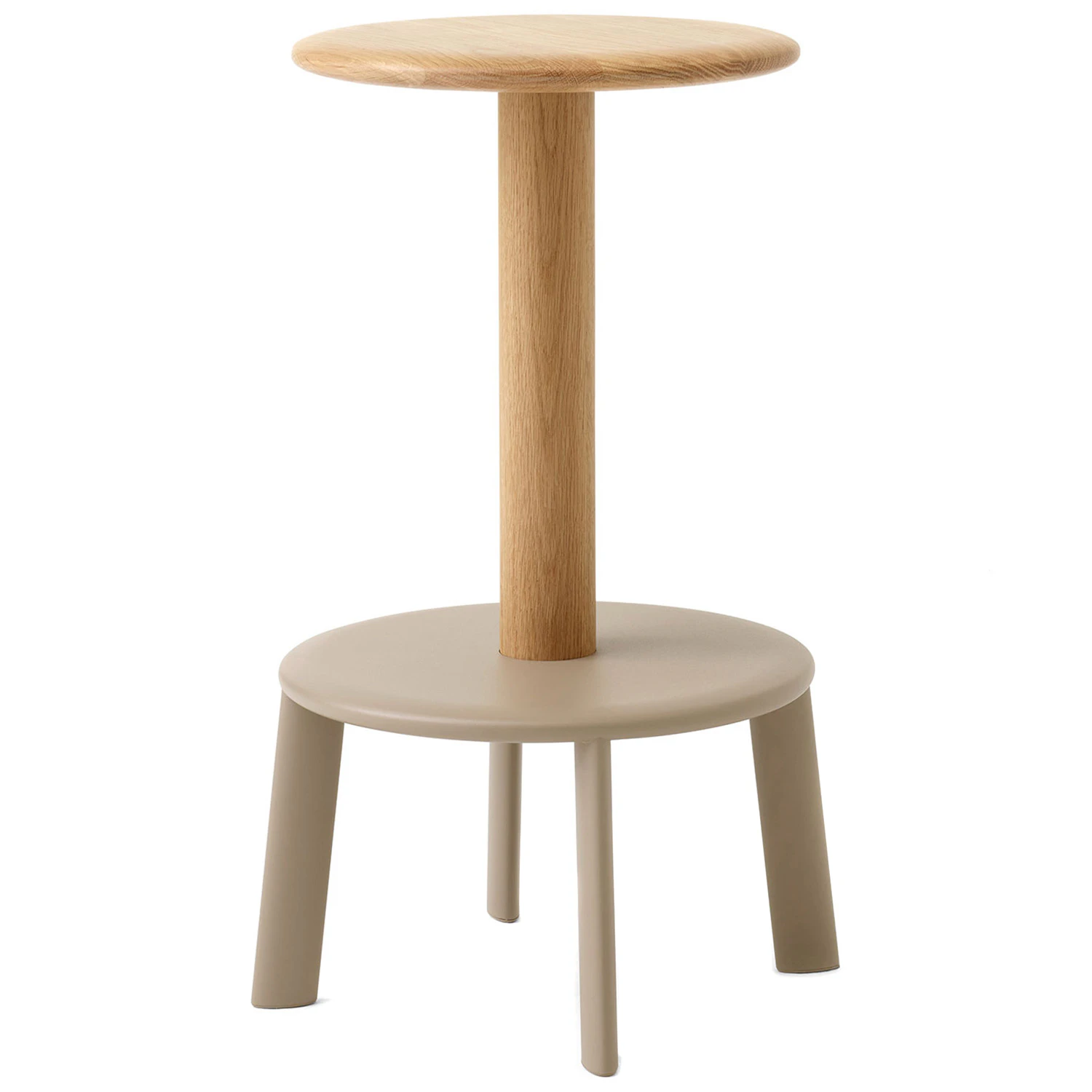 &Tradition Massif Av39 Barstol 65 Cm Ek / Gr&aring;beige - Barstolar Massiv Ek - 137909
