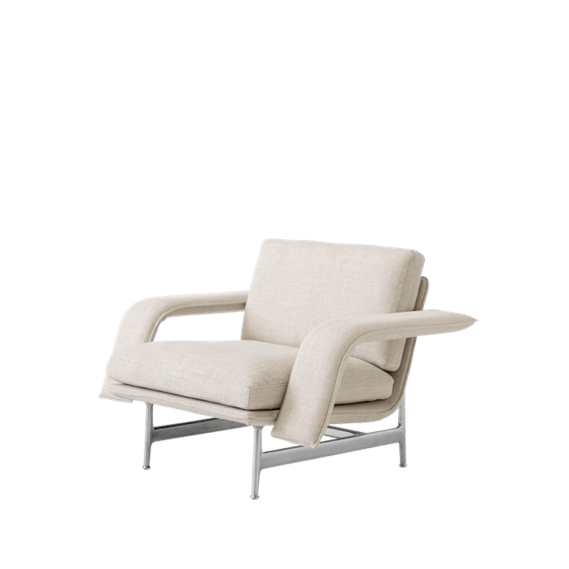 Meantime AV29 Fåtöljsoffa Polerad Aluminium/Ecriture 0210