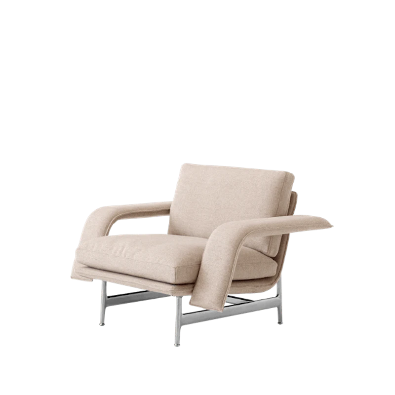 Meantime AV29 Fåtöljsoffa Polerad Aluminium/Hallingdal 0220