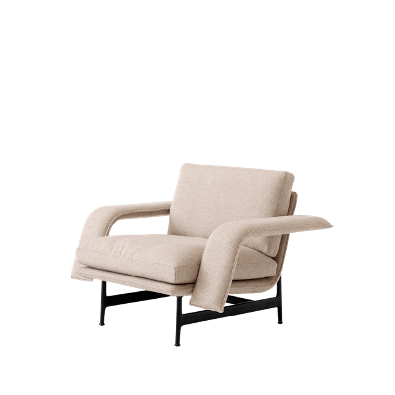 Meantime AV29 Fåtöljsoffa Varm Svart/Hallingdal 0220