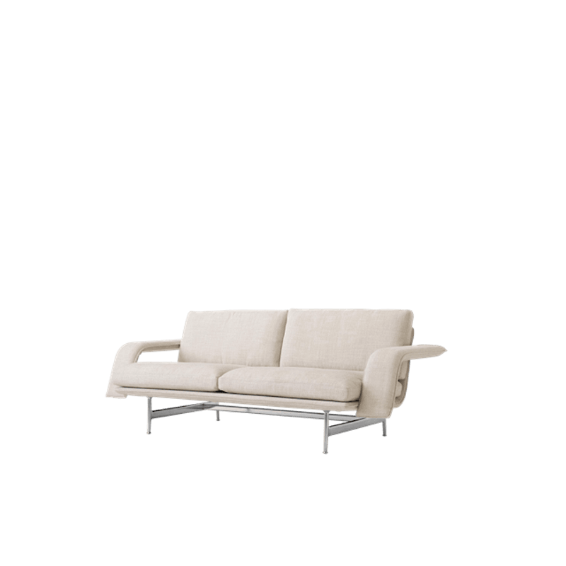 Meantime AV30 2-Sits Soffa Polerad Aluminium/Ecriture 0210