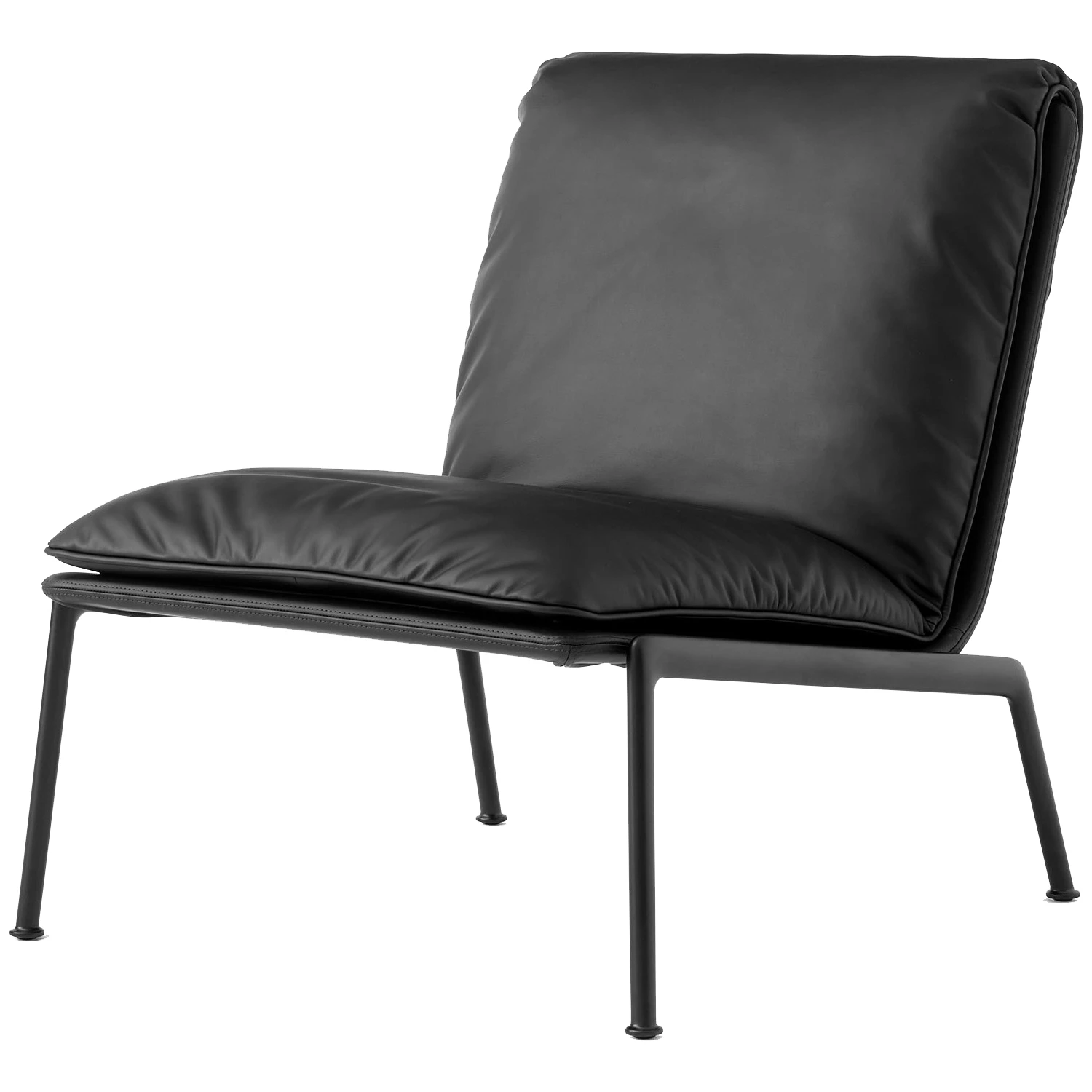 &Tradition Muno Ln18 Loungef&aring;t&ouml;lj Warm Black / Svart - F&aring;t&ouml;ljer L&auml;der Svart - 139906A235A030A501