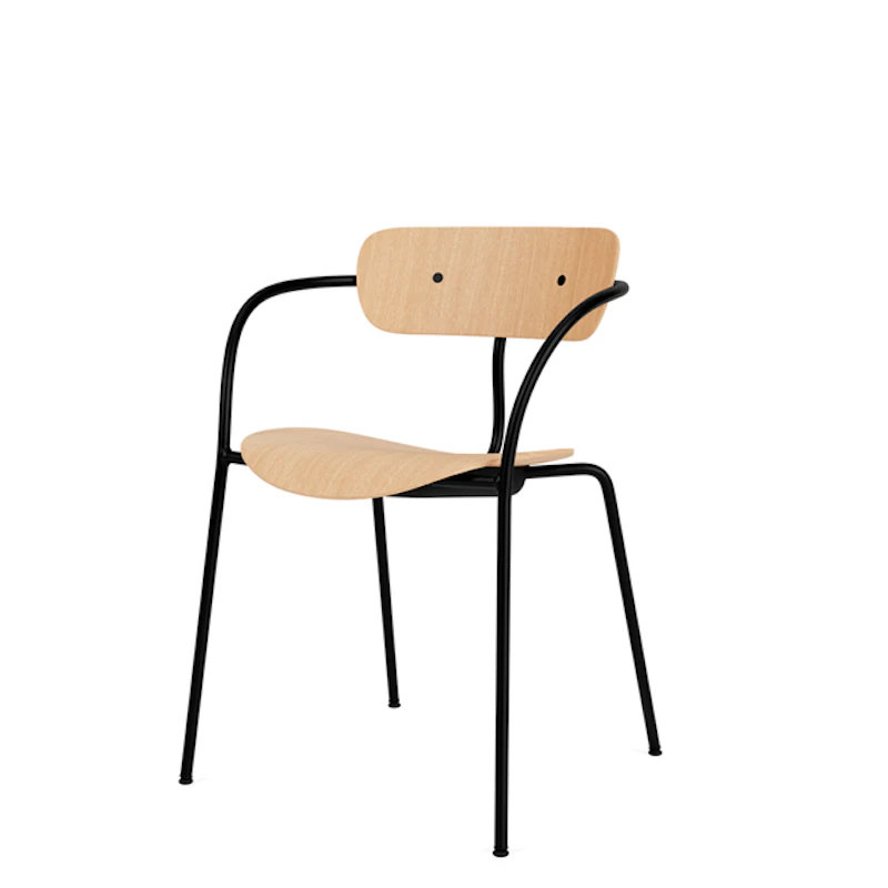 Pavilion AV2 Matstol Med Armstöd Ek/Svart