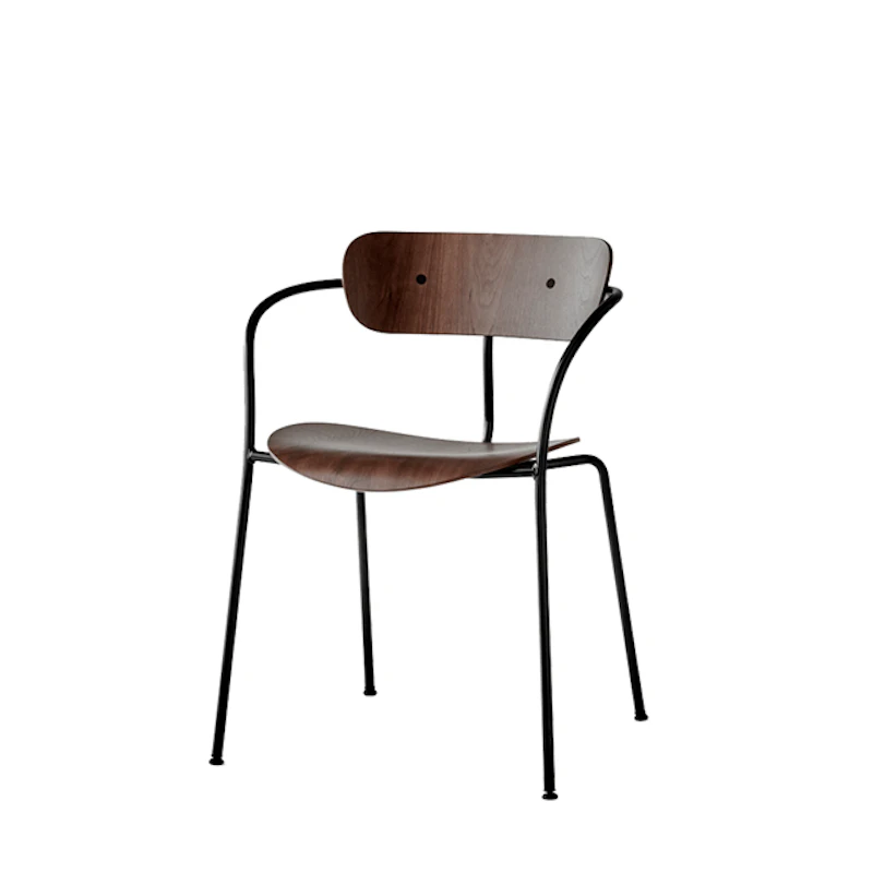 Pavilion AV2 Matstol Med Armstöd Valnöt/Svart