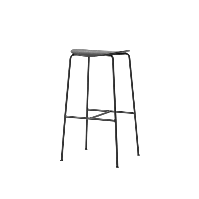 &Tradition Pavilion Av38 Barstol Svart Lackerad Ek - Barstolar St&aring;l Svartlackad Ek - 139865A251