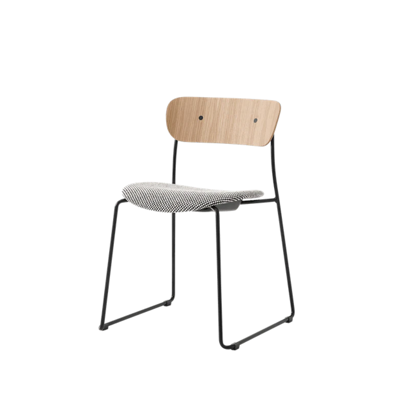 Pavilion AV52 Matstol Polstrad Sits Svart/Sisu