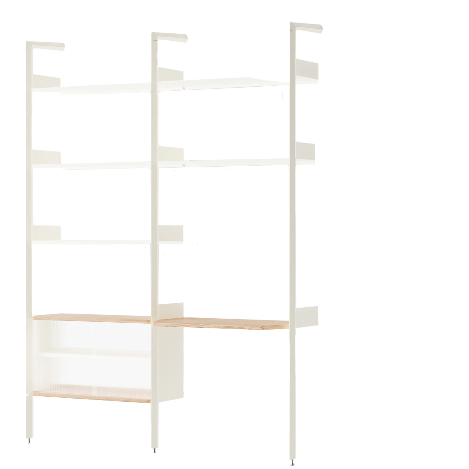 &Tradition Rombe If2/if6 Hyllsystem Config D Alabaster - Skrivbord Aluminium Alabaster - 146465A544