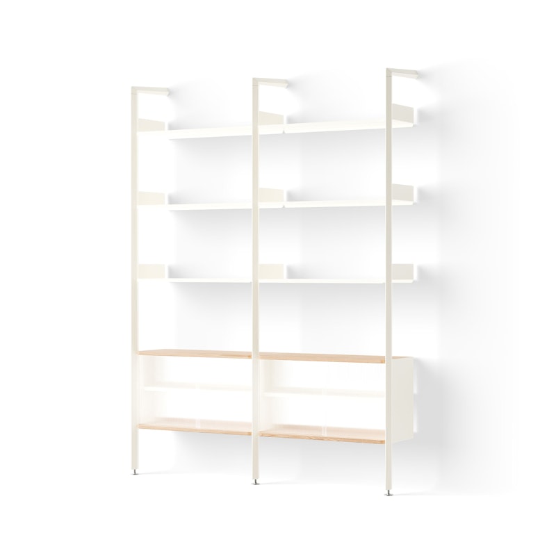 Rombe IF3/IF6 Hyllsystem Config E, Alabaster
