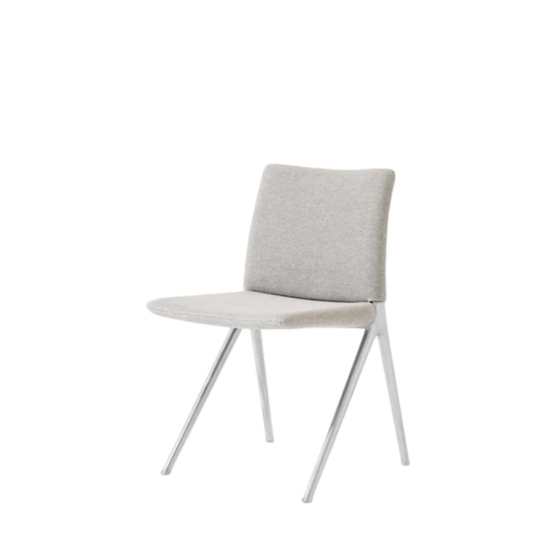 &Tradition Kape IF7 Spisebordsstol Poleret Aluminium/Clay 003