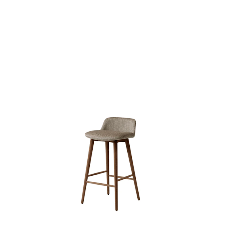 &Tradition Rely HW120 Barstol Lav Ryg Lakeret Valnød/Fuse 0351