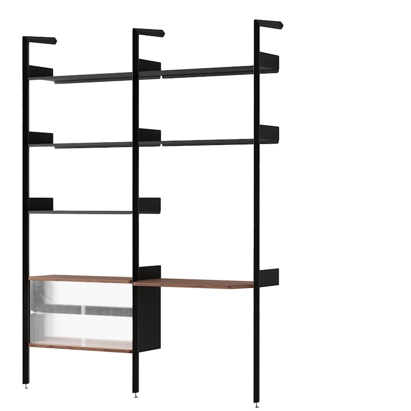 Rombe IF2/IF6 Hyllsystem Config D, Antracit
