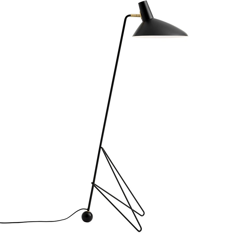 &Tradition Tripod Hm8 Golvlampa Mattsvart - Golvlampor Aluminium Mattsvart - 136990A479