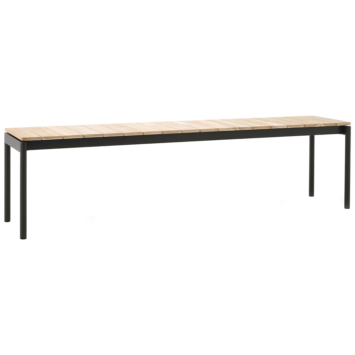 &Tradition Ville Av28 B&auml;nk 40x180 Cm Warm Black - B&auml;nkar Teak Warm Black - 134592
