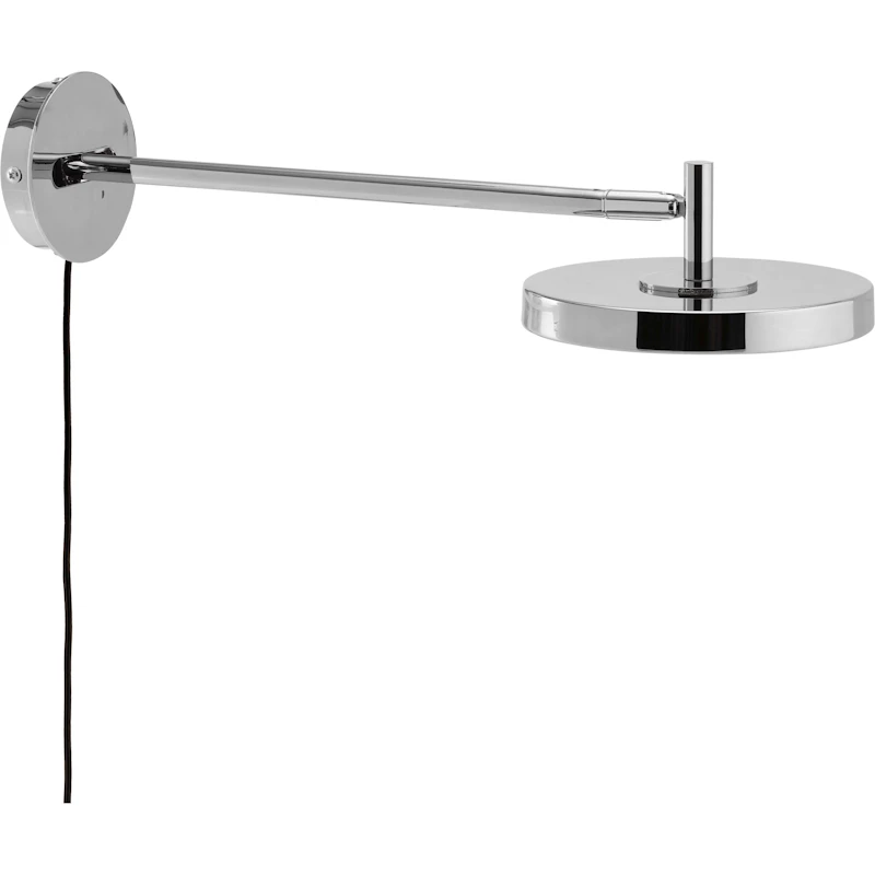 Asteria Vägglampa Lång, Polerat Stål