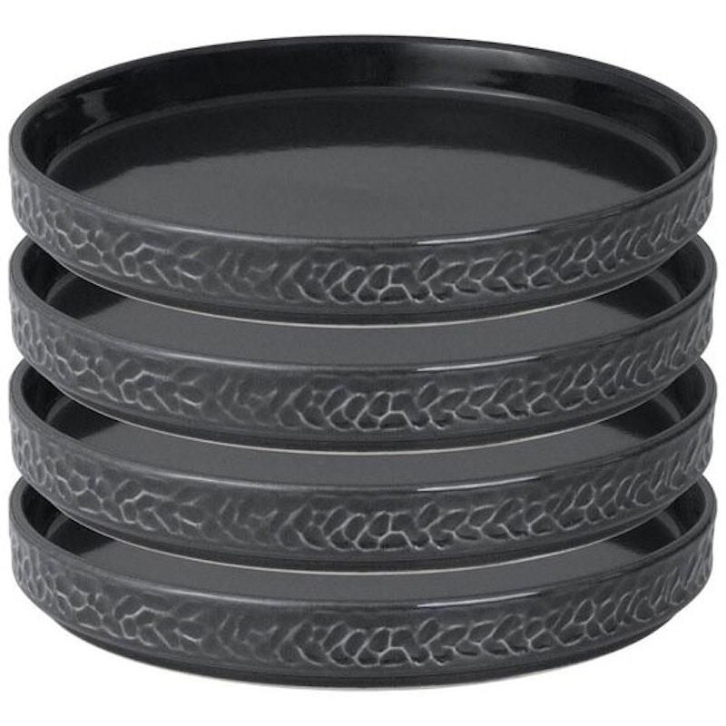 Servisen C Tallrik 17,2 cm 4-pack, Antracit