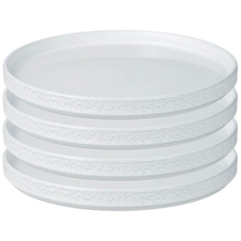 Servisen C Tallrik 25 cm 4-pack, Vit