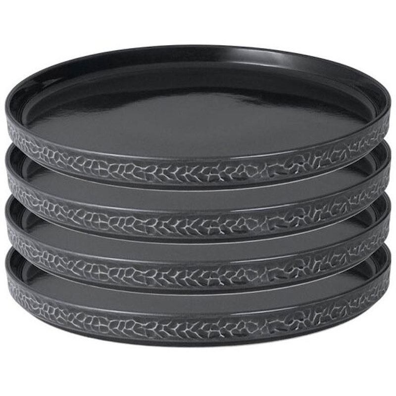Servisen C Tallrik 25 cm 4-pack, Antracit