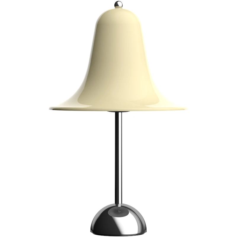Pantop Bordslampa Ø23, Krom / Cream White