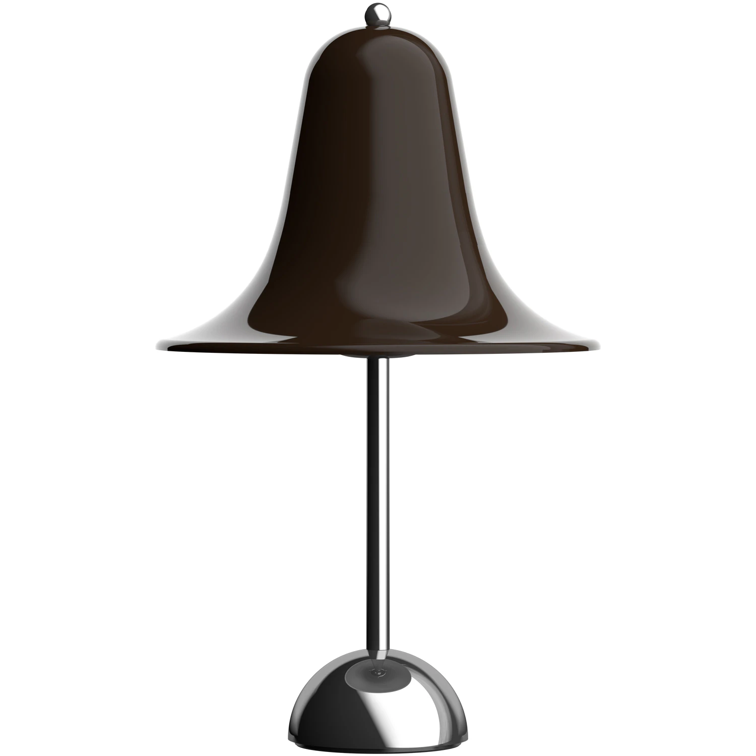Verpan Pantop Bordslampa &Oslash;23 Krom / Pitch Brown - Bordslampor Metall Pitch brown - 147535