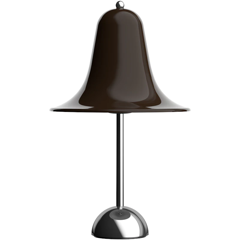 Pantop Bordslampa Ø23, Krom / Pitch Brown