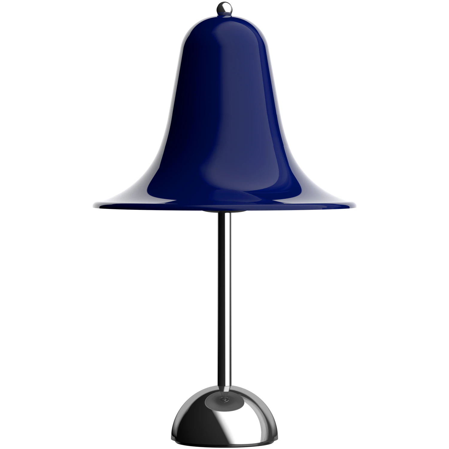 Verpan Pantop Bordslampa &Oslash;23 Krom / Night Blue - Bordslampor Metall Night Blue - 147541