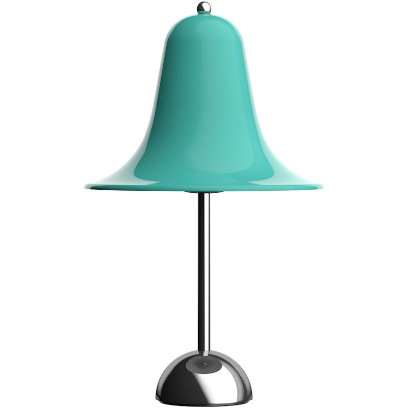 Pantop Bordslampa Ø23, Krom / Light Teal