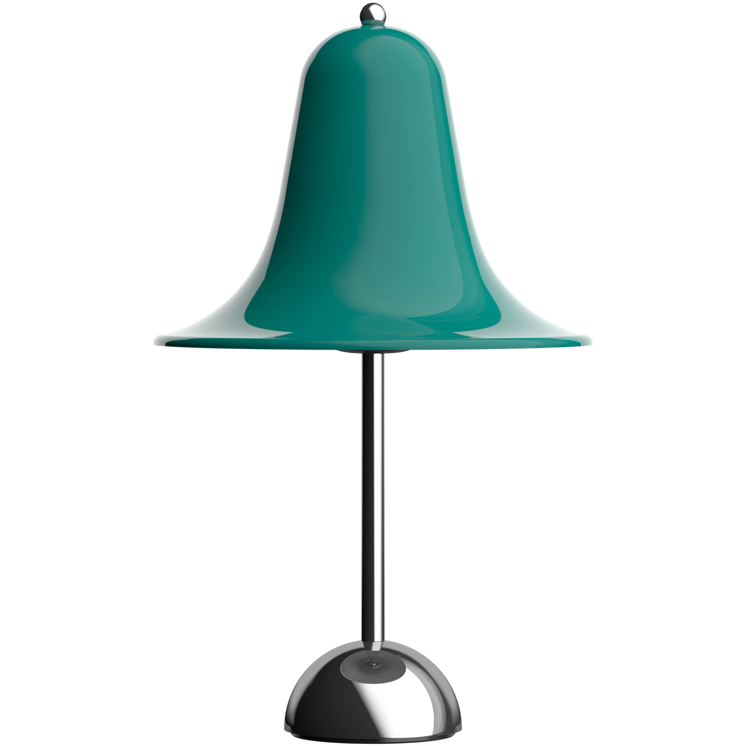 Verpan Pantop Bordslampa &Oslash;23 Krom / Dark Teal - Bordslampor Metall Dark teal - 147537