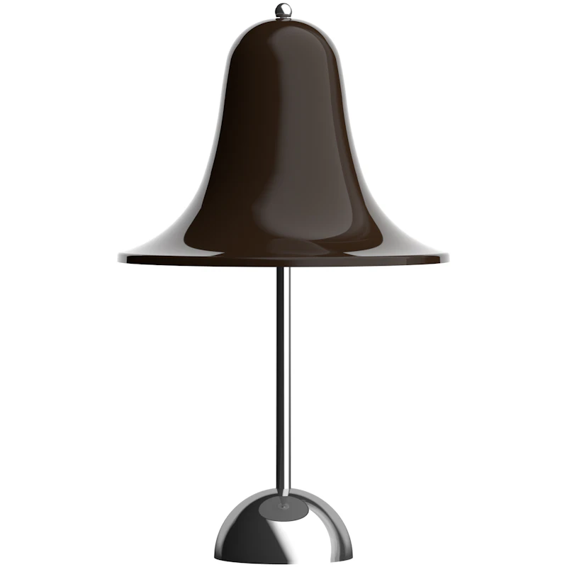 Pantop Bordslampa Portabel Ø18, Krom / Pitch Brown
