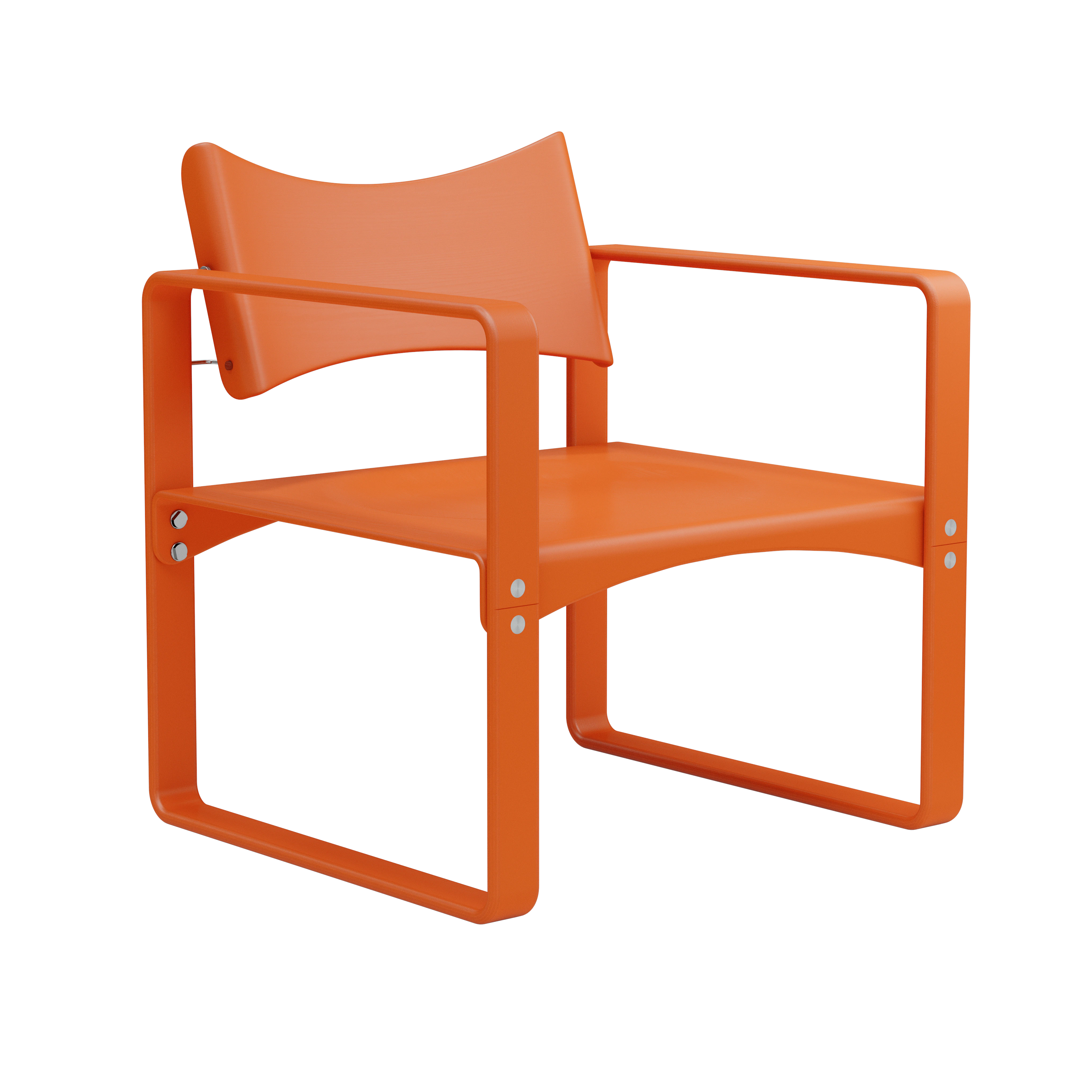 Verpan Series 270 F F&aring;t&ouml;lj Orange Red - F&aring;t&ouml;ljer Bj&ouml;rkplywood - 147398