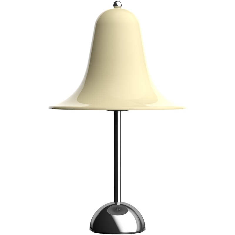 Pantop Bordslampa Ø23, Krom / Cream White