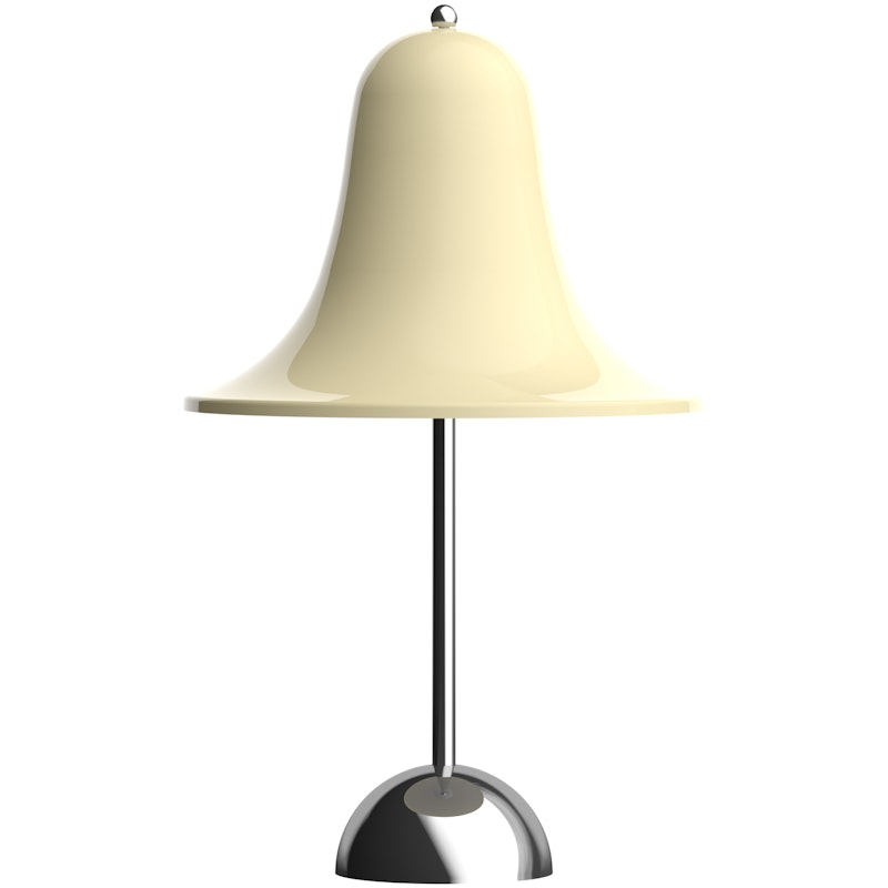Pantop Bordslampa Portabel Ø18, Krom / Cream White