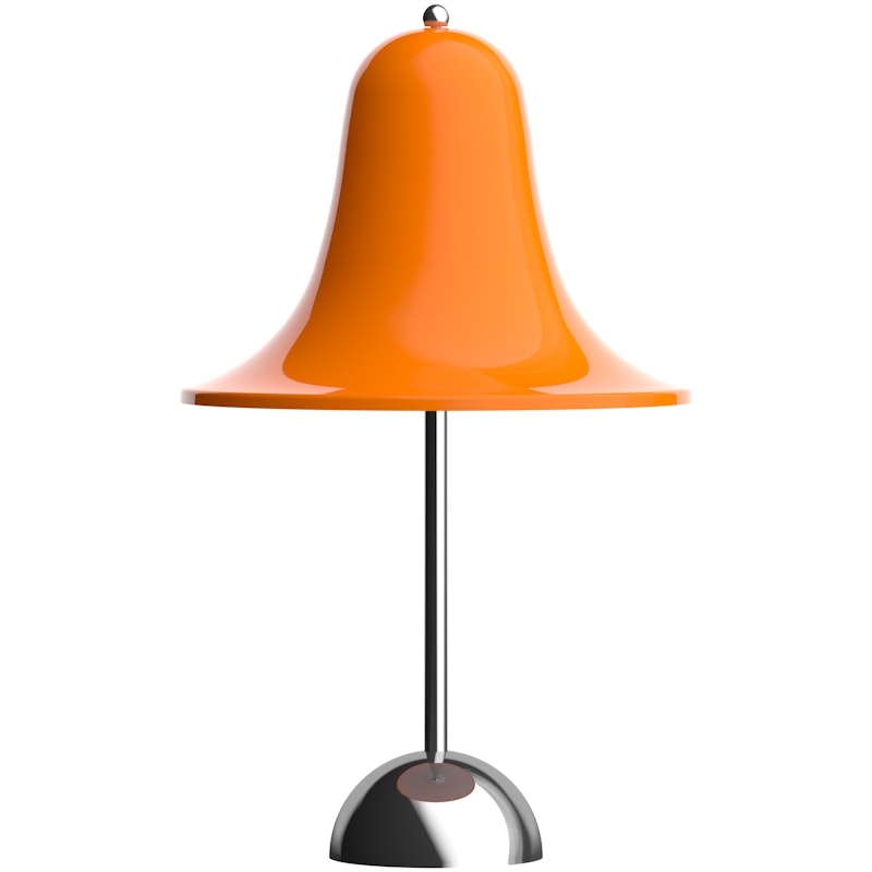 Pantop Bordslampa Portabel Ø18, Krom / Vivid Orange