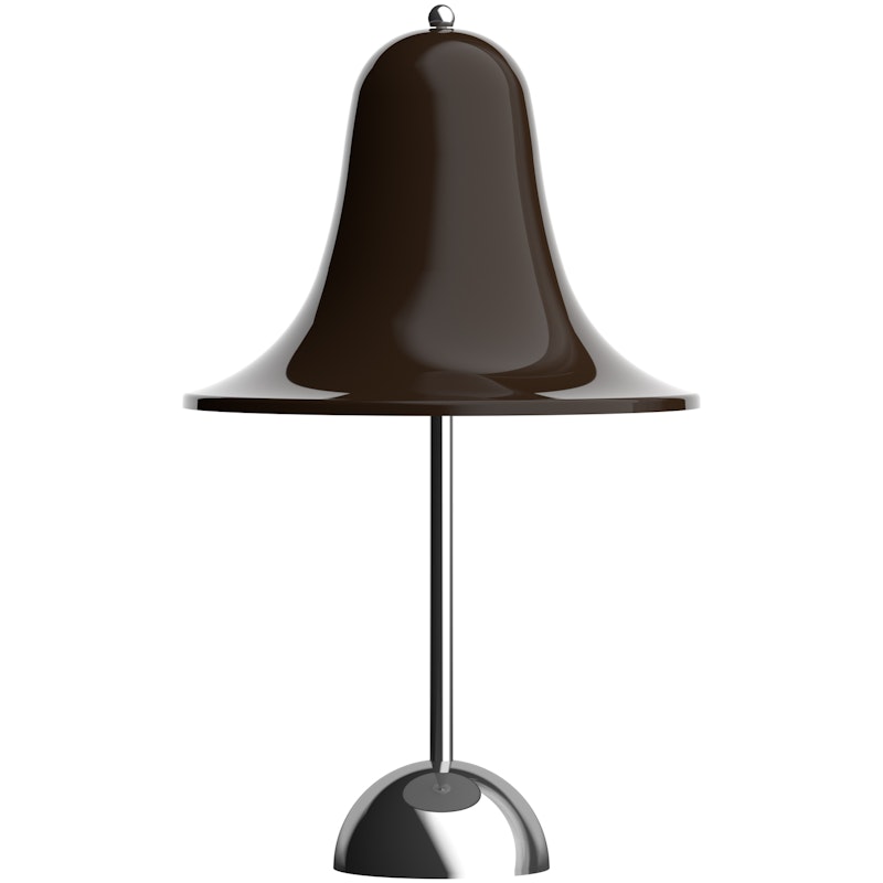 Pantop Bordslampa Portabel Ø18, Krom / Pitch Brown