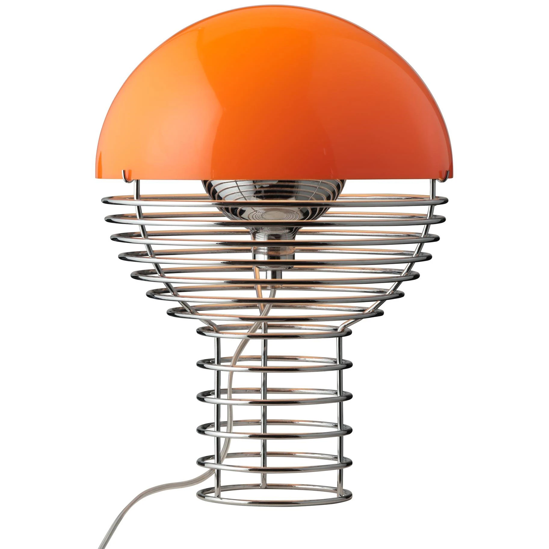 Verpan Wire Bordslampa 30 Cm Krom / Orange - Bordslampor Akryl Orange - 133825