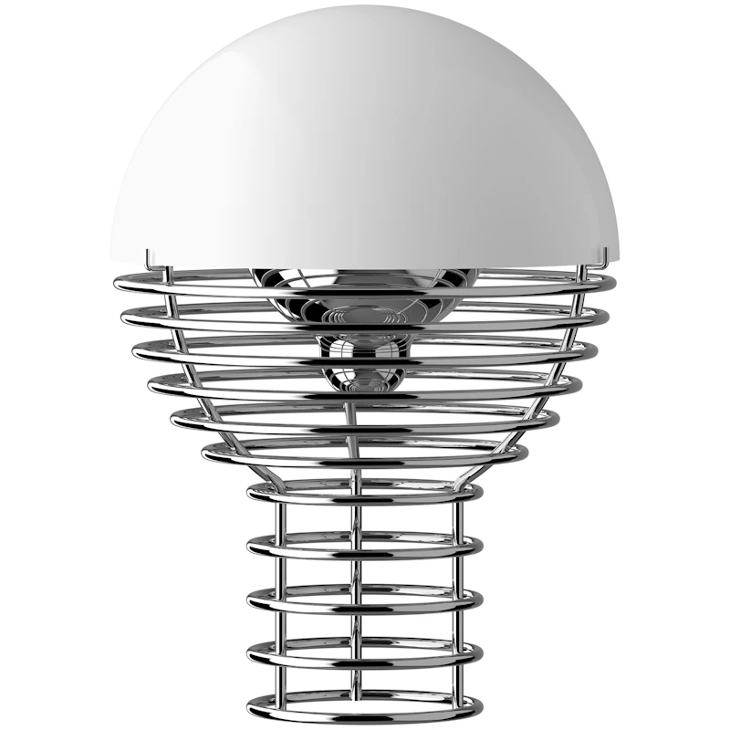 Wire Bordslampa Portabel Ø18, Vit