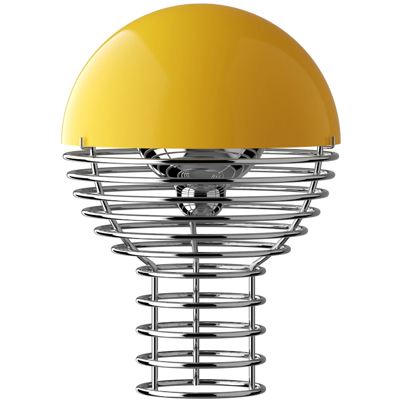 Wire Bordslampa Portabel Ø18, Gul