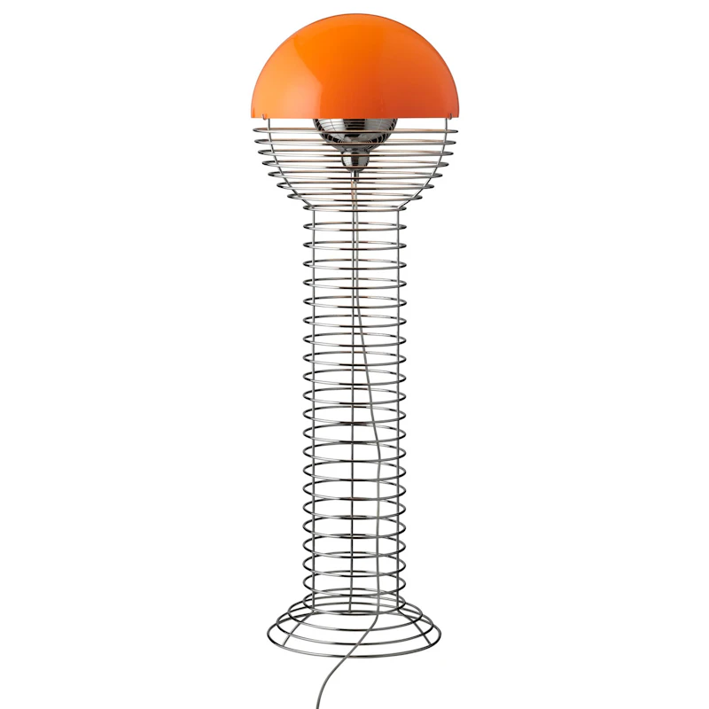 Wire Golvlampa 120 cm, Orange
