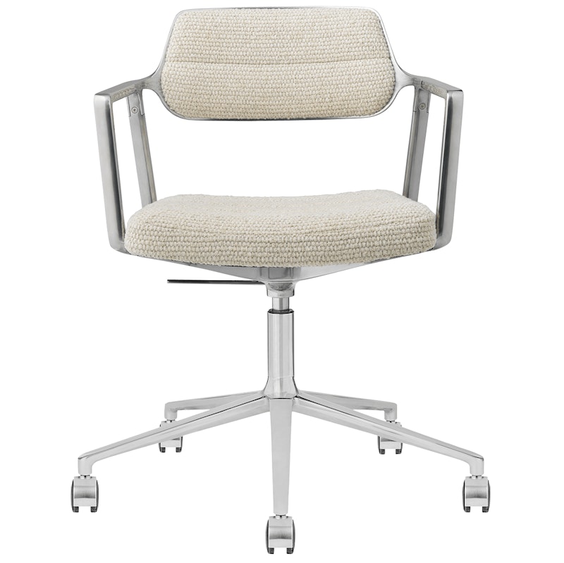 453+ Snurrstol Med Hjul, Wavy Off-white
