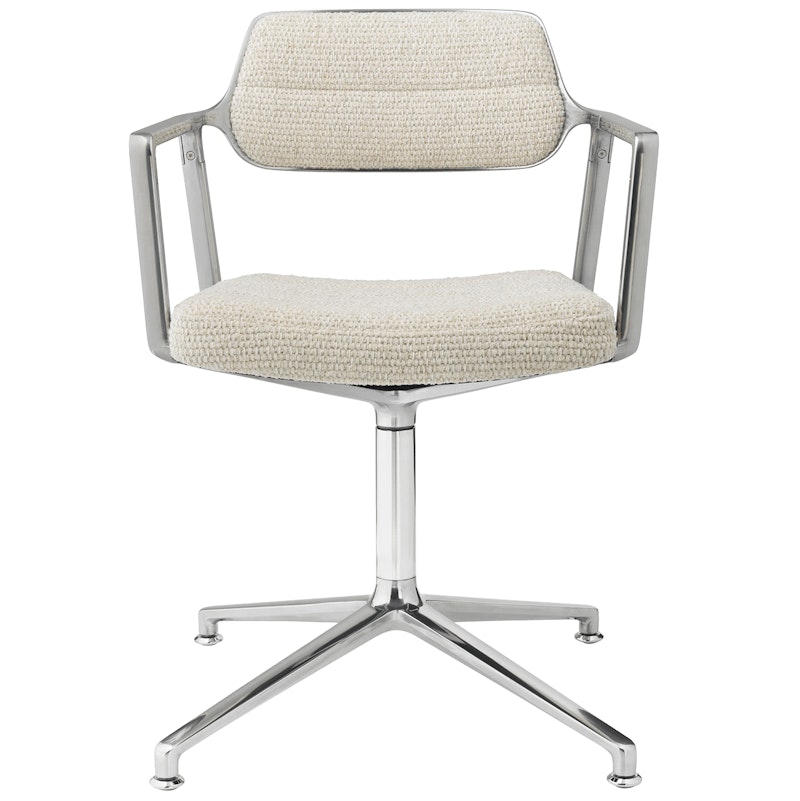453 Snurrstol Med Fötter, Wavy Off-white