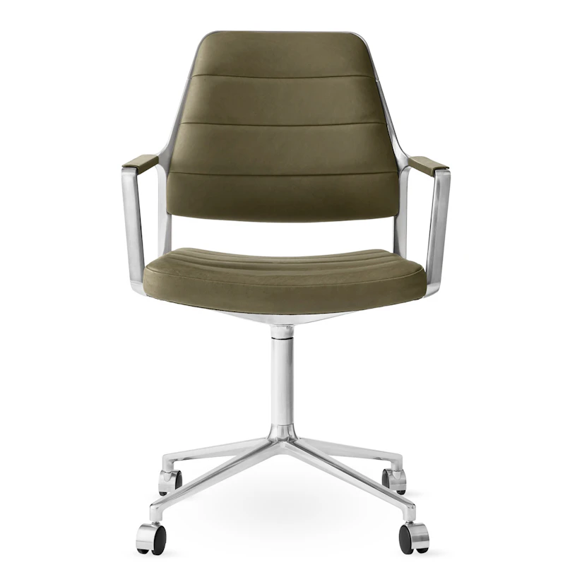 455 Snurrstol Med hjul, Bosco Leather