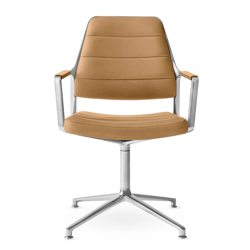 455 Snurrstol, Camel Leather