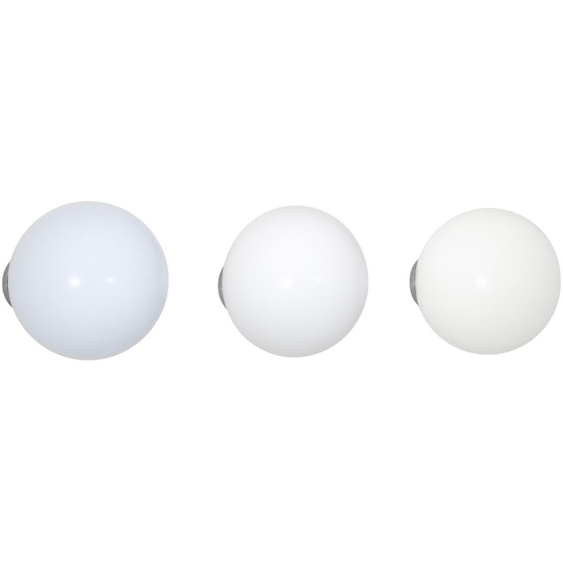 Coat Dots Knopp 3-Pack, Vit