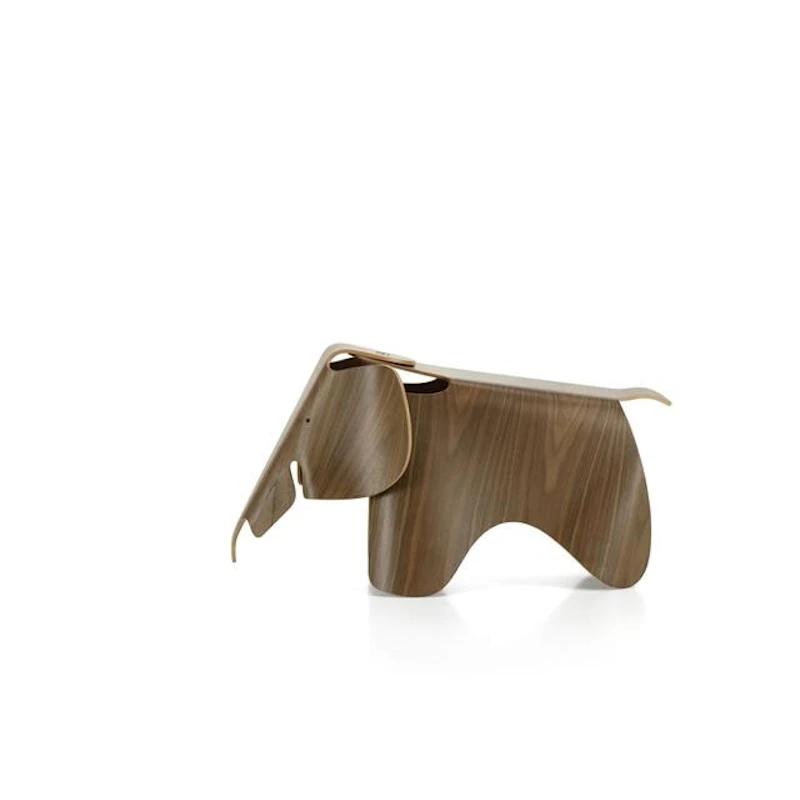 Eames Elephant Pall Stor, Plywood Valnöt