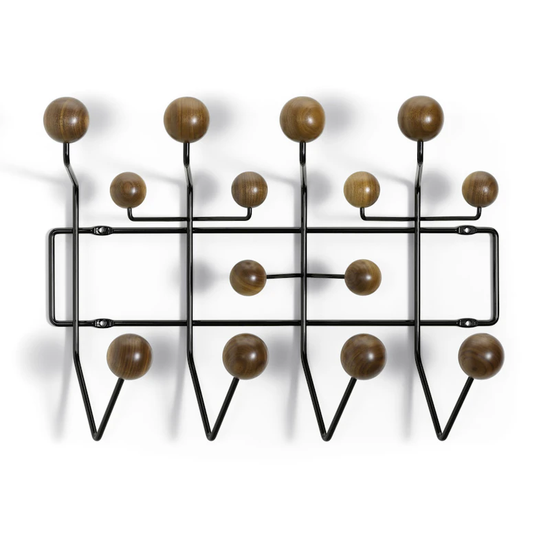 Eames Hang It All Klädhängare, Walnut/Chocolate
