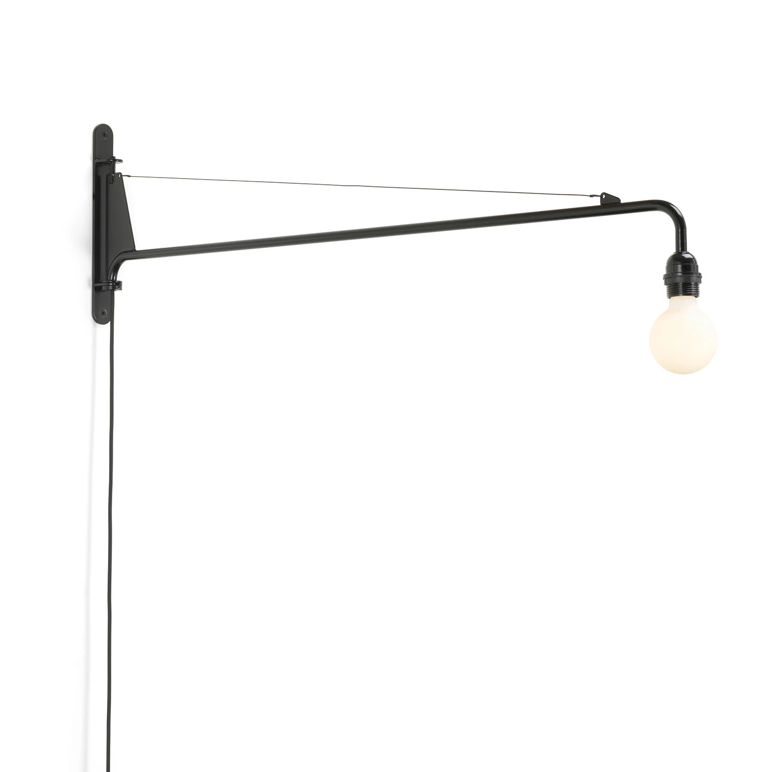 Vitra Petite Potence Vägglampa Deep Black - Vägglampor Pulverlackat Stål Deep Black - 20126502