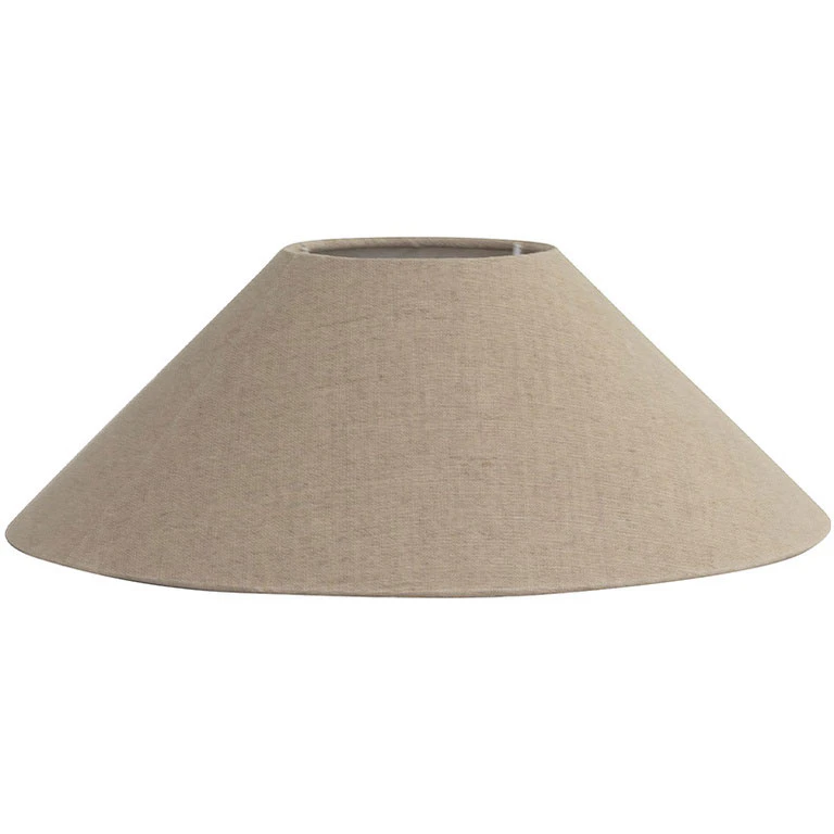 Watt & Veke Basic Lampskärm Platt 36 Cm Natural - Lampskärmar Linne Natural - B36/77/00