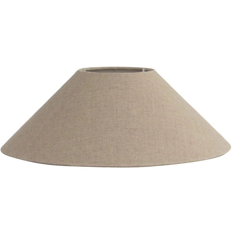 Watt & Veke Basic Lampskärm Platt 42 Cm Natural - Lampskärmar Linne Natural - B42/77/00