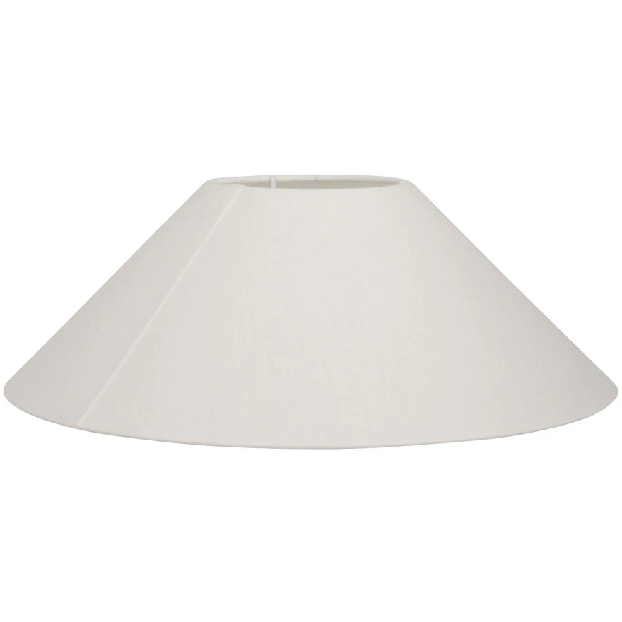 Watt & Veke Basic Flat Lampskärm Vit 30 Cm - Lampskärmar Linne Vit - B30/77/01